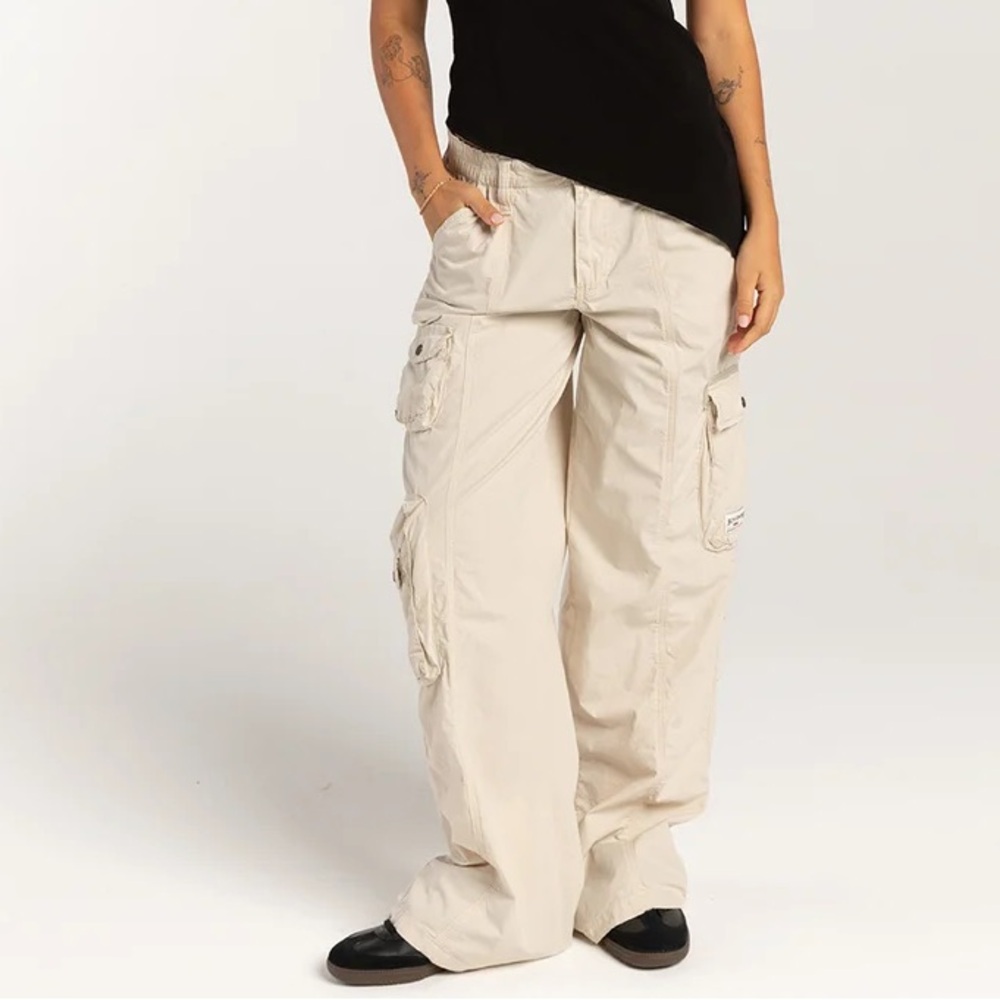 Urban Outfitters Cream Cargo Pants